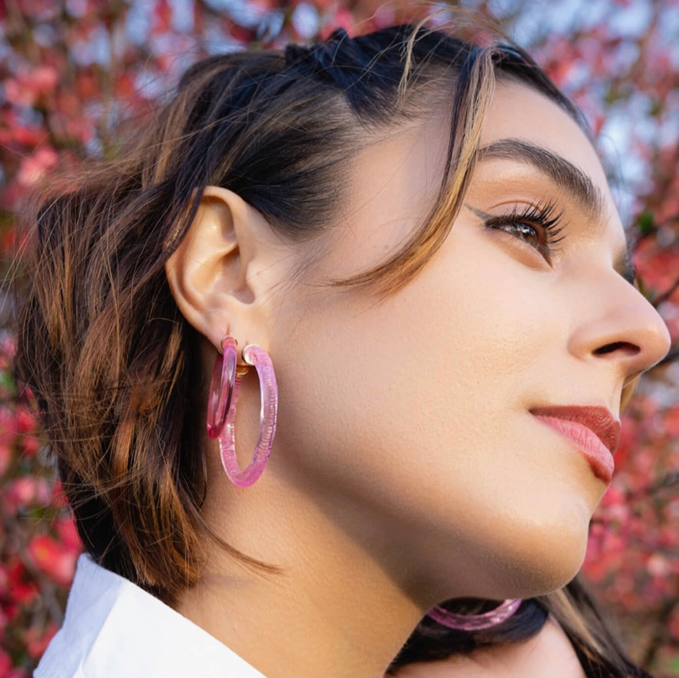 Gold & Honey Lucite Earrings